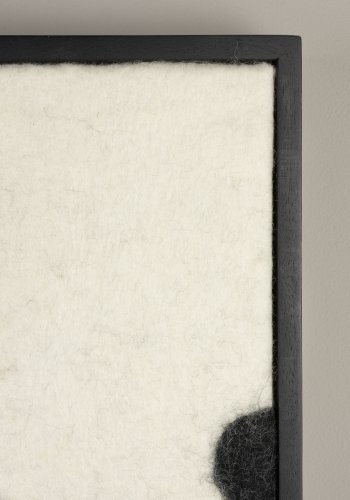 DUTCHBONE Sameer vgdekoration, rektangulr - sort ud og mangotr (100x74)