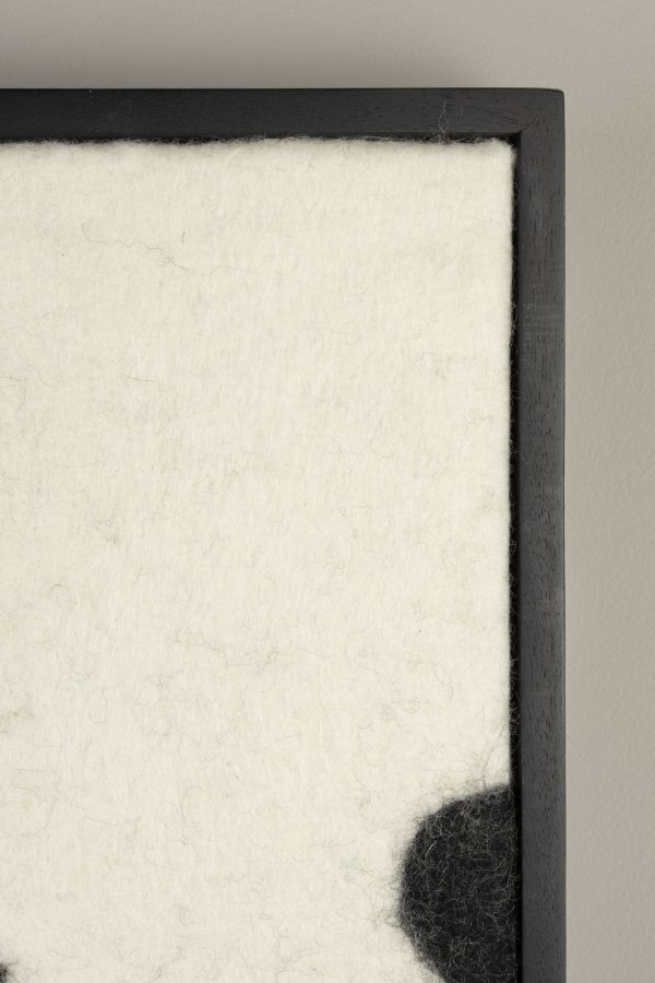 DUTCHBONE Sameer vgdekoration, rektangulr - sort ud og mangotr (100x74)