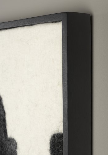 DUTCHBONE Sameer vgdekoration, rektangulr - sort ud og mangotr (100x74)