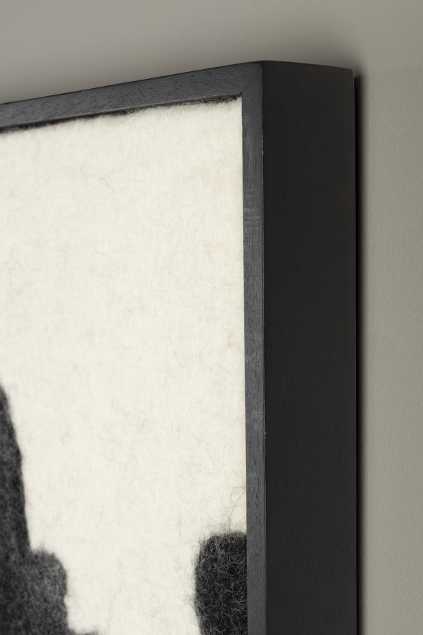 DUTCHBONE Sameer vgdekoration, rektangulr - sort ud og mangotr (100x74)