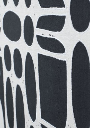 ZUIVER Halo billede, rektangulr - hvid/sort bomuld og natur mangotr (104x68)