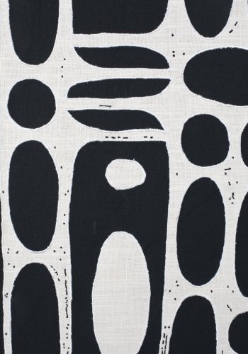 ZUIVER Halo billede, rektangulr - hvid/sort bomuld og natur mangotr (104x68)