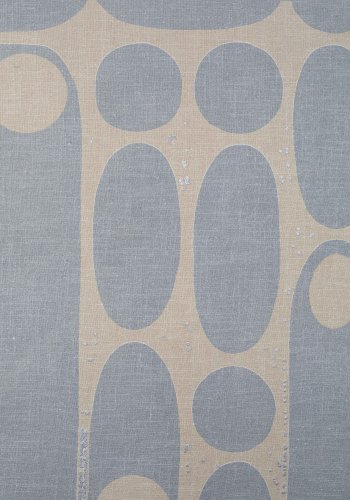 ZUIVER Galaxy billede, rektangulr - beige/bl bomuld og natur mangotr (104x48)