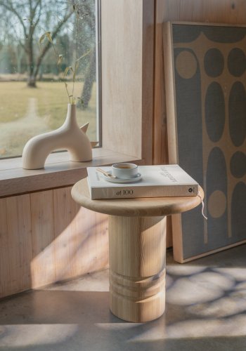 ZUIVER Galaxy billede, rektangulr - beige/bl bomuld og natur mangotr (104x48)