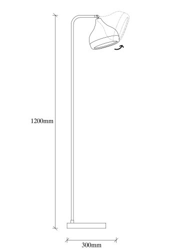 LUMI Lannion gulvlampe -892OPV1130