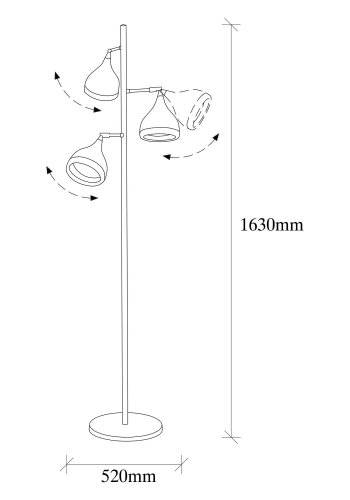 LUMI  gulvlampe -892OPV1148