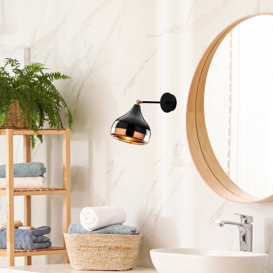 LUMI Y?ldo vglampe - sort og kobber jern