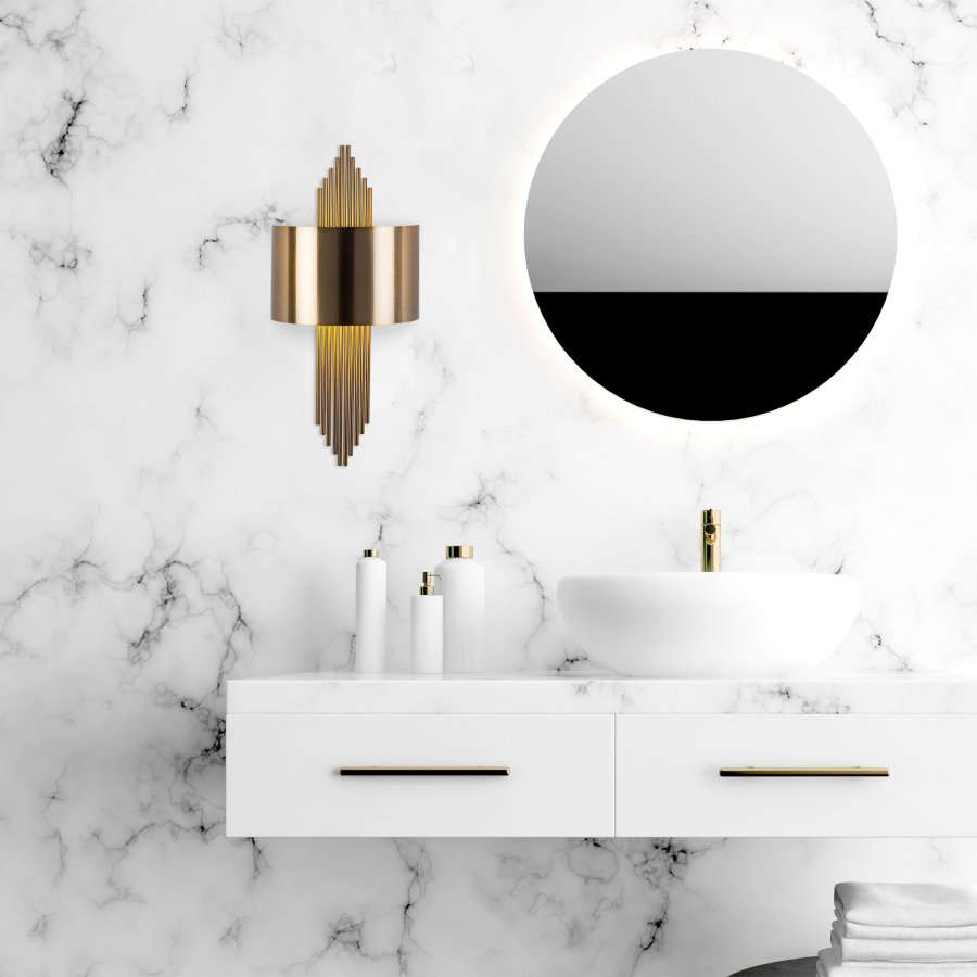 LUMI 619 vglampe - messing jern