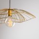 LUMI Tel loftlampe, m. justerbar hjde - guld metal