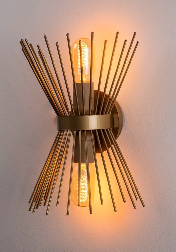 LUMI Kirpi vglampe - guld jern