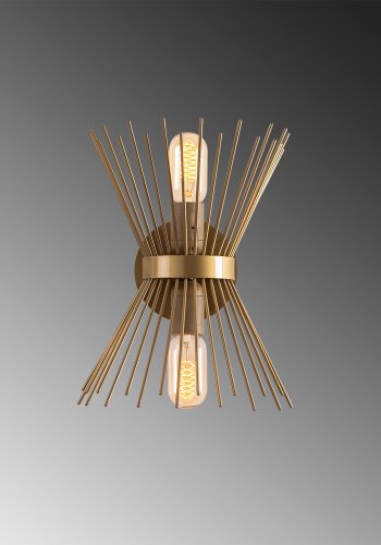 LUMI Kirpi vglampe - guld jern