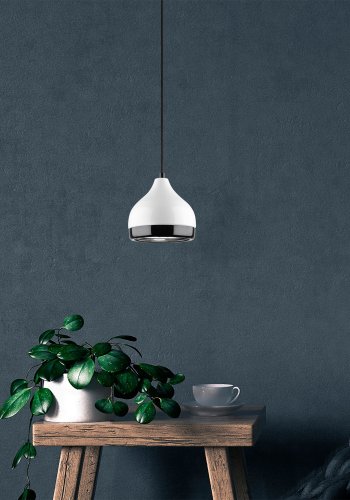 LUMI Y?ldo loftlampe, m. justerbar hjde - hvid metal