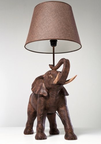 KARE DESIGN Elefant bordlampe - sort polyserin 