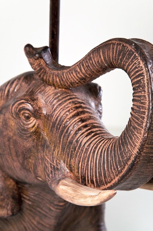 KARE DESIGN Elefant bordlampe - sort polyserin 