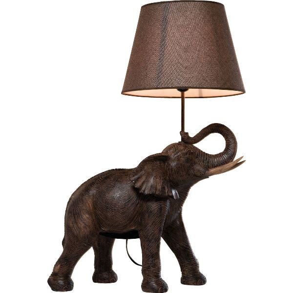 KARE DESIGN Elefant bordlampe - sort polyserin 
