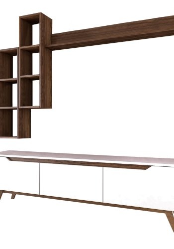 NORDVÄRK M16 TV-enhed, hvidWalnut