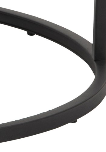 ACT NORDIC Spiro sofabordsst - sort melamin m. marmor print/rgfarvet glas og sort metal (st af 2)