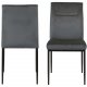 ACT NORDIC Demi spisebordsstol - mrkegr polyester og sort metal