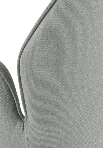 ACT NORDIC Aura spisebordsstol, m. armln og drejefunktion - lysegr polyester og natur gummitr