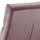 ACT NORDIC Alba loungestol - stvet rosa polyester og sort metal