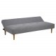 ACT NORDIC Lucca sovesofa, m. 2 puder - lysegr polyester og gummitr