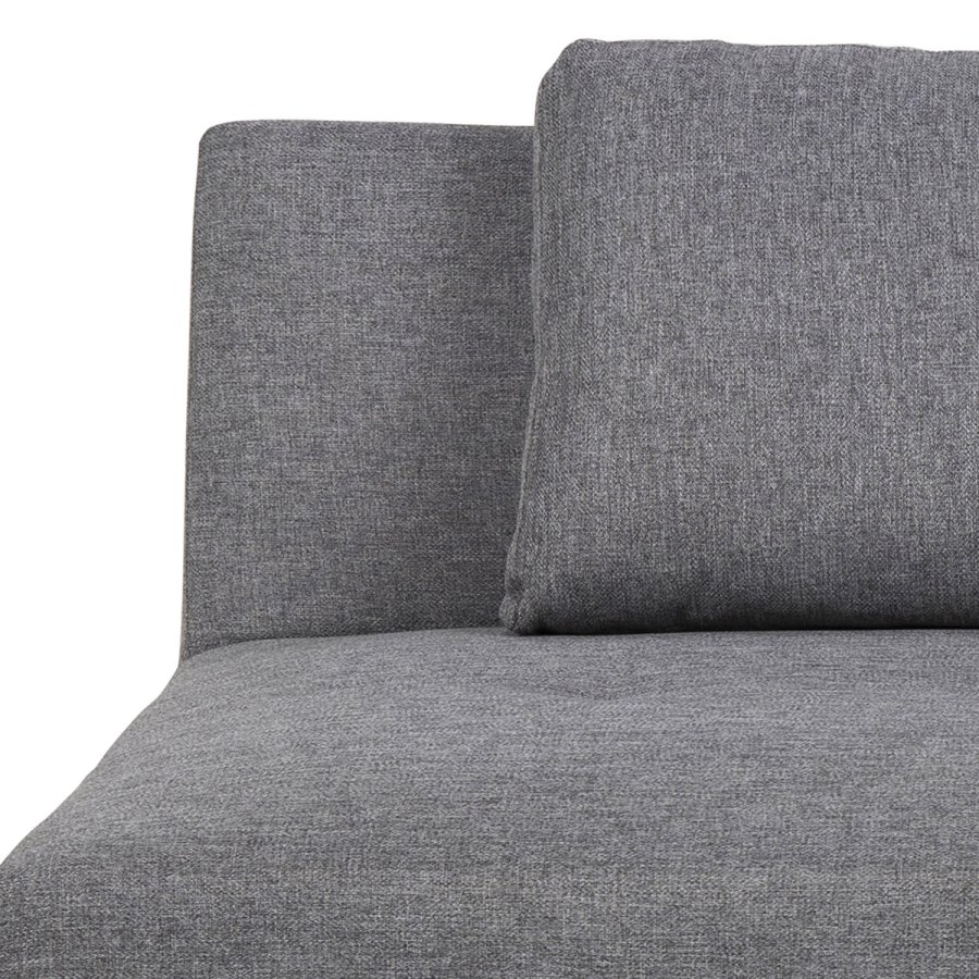 ACT NORDIC Lucca sovesofa, m. 2 puder - lysegr polyester og gummitr