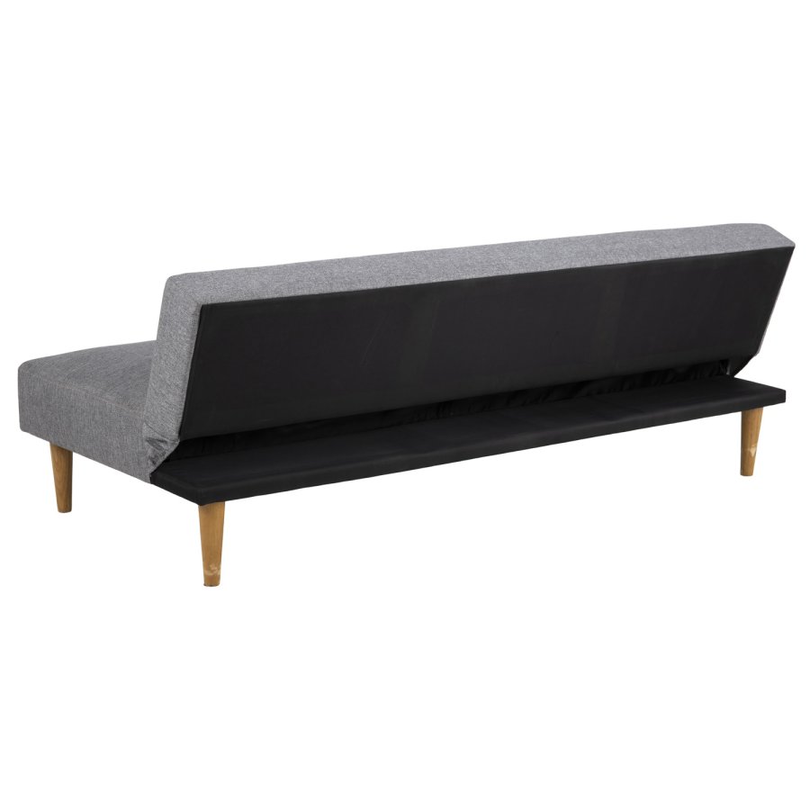 ACT NORDIC Lucca sovesofa, m. 2 puder - lysegr polyester og gummitr