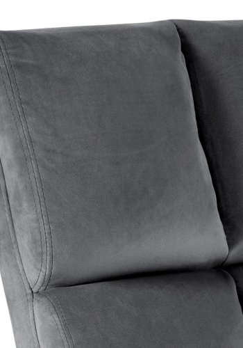 ACT NORDIC Alba loungestol - mrkegr polyester og sort metal