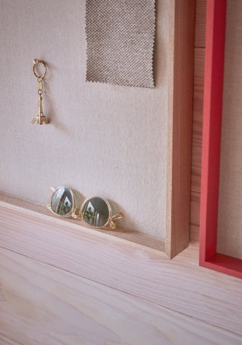 OYOY LIVING Peili Opslagstavle - Lille - Rd H78 x L55 x W5 cm