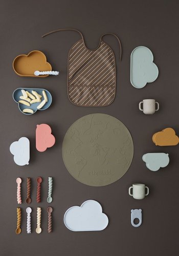 OYOY MINI Chloe Cloud Snack Skl med Lg - Light Rubber Silikone