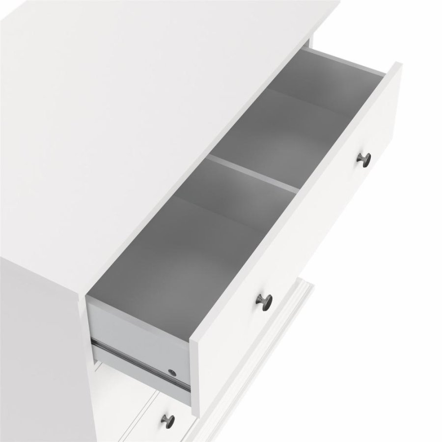 TVILUM North Kommode med 3 skuffer, Hvid, 86,3 x 51,6 x 88,2 cm