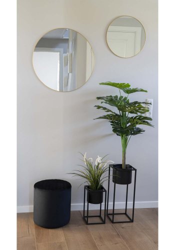 HOUSE NORDIC Marla blomsterstander - sort stl (st af 2)