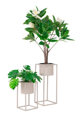 HOUSE NORDIC Marla blomsterstander - gr-beige stl (st af 2)