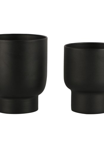 HOUSE NORDIC Planteskjuler, metal, sort, st af 2