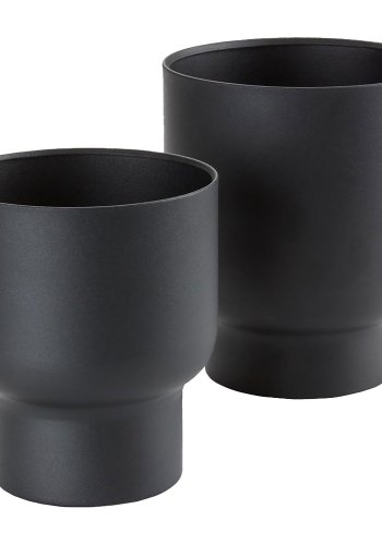 HOUSE NORDIC Planteskjuler, metal, sort, st af 2