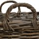 Arles kurv, m. hank, kvadratisk - gr kubu (st med 2)