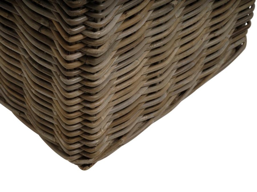 Arles kurv, m. hank, kvadratisk - gr kubu (st med 2)