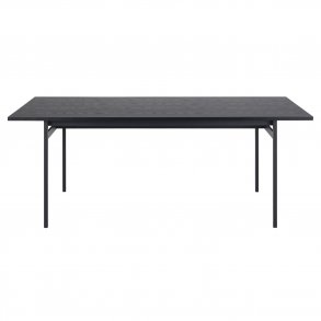 ACT NORDIC Angus spisebord - sort melamin ask  og sort metal (200x90)