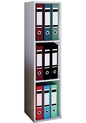 Offas reol, m. 2 hylder - hvid tr