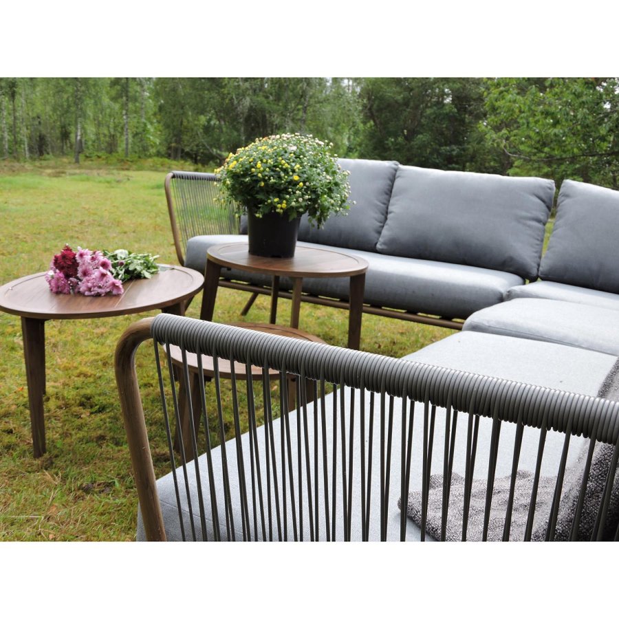 VENTURE DESIGN Roxo - Corner sofa - Brown/grey