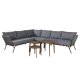 VENTURE DESIGN Roxo - Corner sofa - Brown/grey