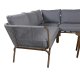 VENTURE DESIGN Roxo - Corner sofa - Brown/grey
