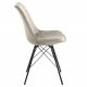 ACT NORDIC Eris spisebordsstol - sand polyester og sort metal 