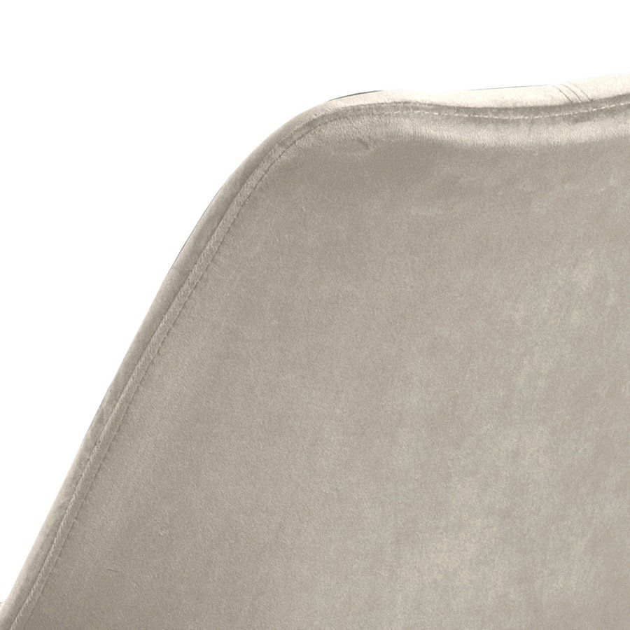 ACT NORDIC Eris spisebordsstol - sand polyester og sort metal 