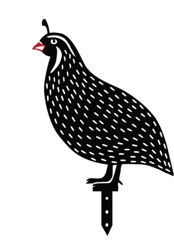 NORDVÄRK dekorations Vagtler til haven - sort metal (st med 5)