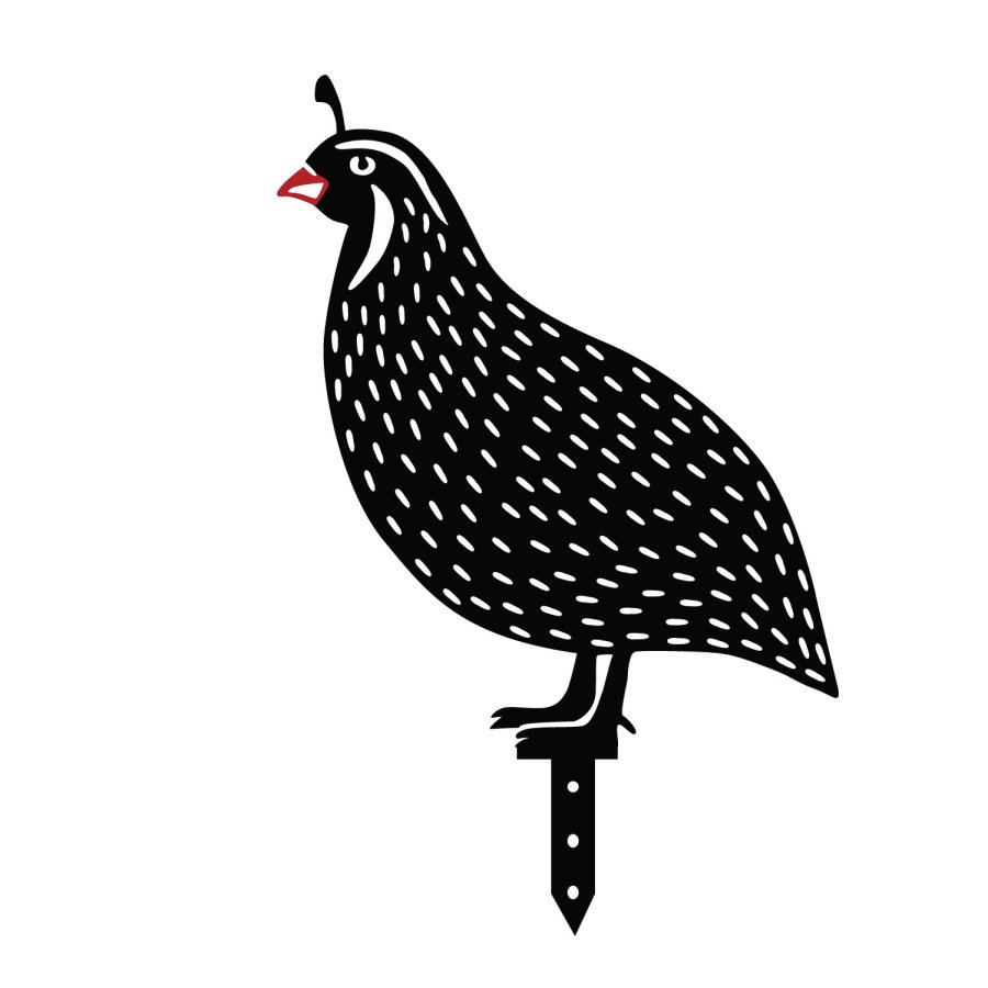 NORDVÄRK dekorations Vagtler til haven - sort metal (st med 5)