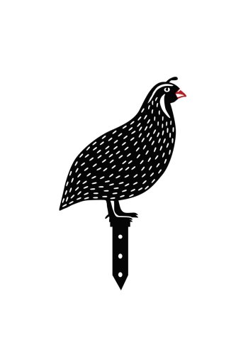 NORDVÄRK dekorations Vagtler til haven - sort metal (st med 5)