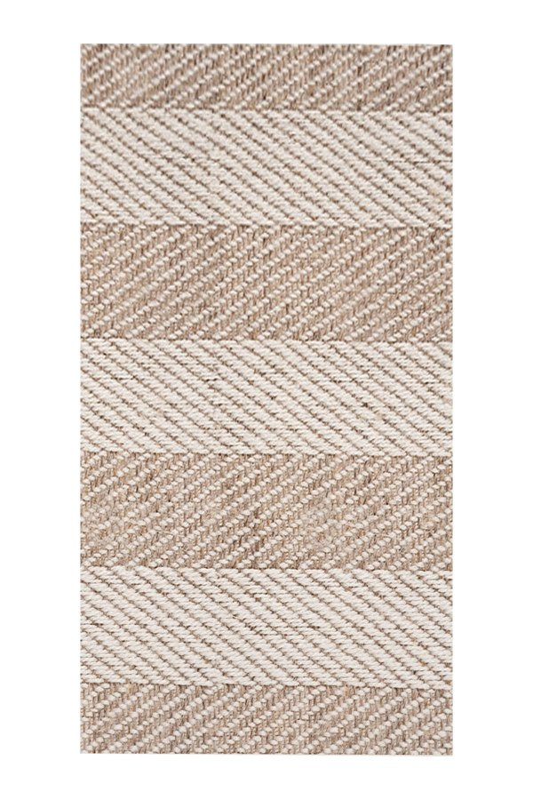 TEPPI Tresse Hall gulvtppe m. striber, rektangulr - multifarvet polyester (80x200)