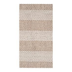 TEPPI Tresse Hall gulvtppe m. striber, rektangulr - multifarvet polyester (80x300)