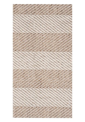 TEPPI Tresse Hall gulvtppe m. striber, rektangulr - multifarvet polyester (80x300)